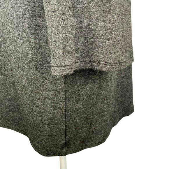 Lord & Taylor Long Grey Wool Button-Front Coatigan Vintage Collared Knit Coat L - Picture 9 of 13